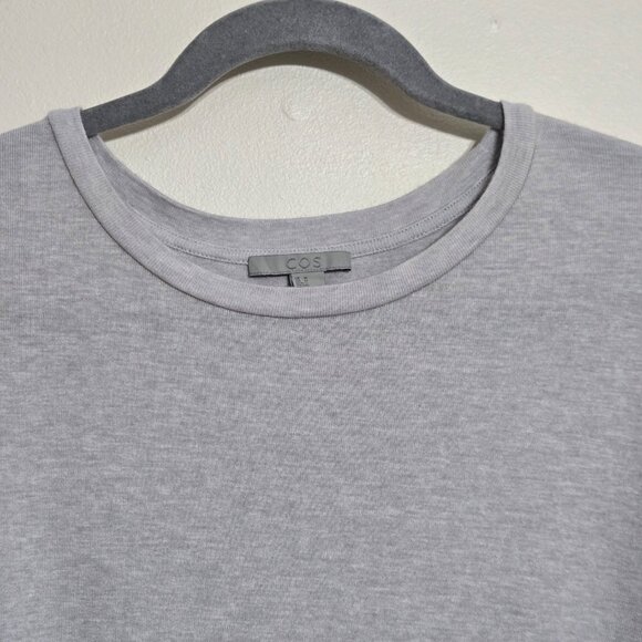 COS Oversized Gray Wool Blend T-shirt Size M - Picture 6 of 9